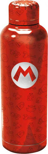 Stor Super Mario Μπουκάλι Θερμός Ανοξείδωτο BPA Free 510ml Κόκκινο