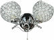 Keskor Vintage Lamp Wall with Socket E27 and Switch Silver 30x19x13cm