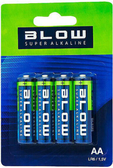 Blow Super Αλκαλικές Μπαταρίες AA 1.5V 4τμχ