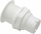 Eval Boat Gutter Water Flow with Thread 1-1/2" White