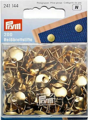 Prym Instrument de Cusut Ace de aur 200 buc Ø10mm 241144