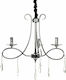 Keskor Chandelier with Crystals 3xE14 Silver 60cm 89641-3
