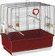 Ferplast Bird Cage Rekord 3 Red/ Black 48.5x30x49cm. Red