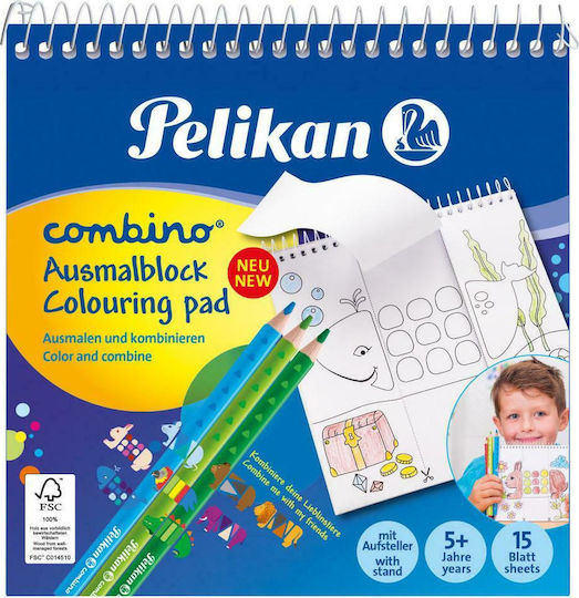 Pelikan Drawing Pad Combino with Animals 1pcs