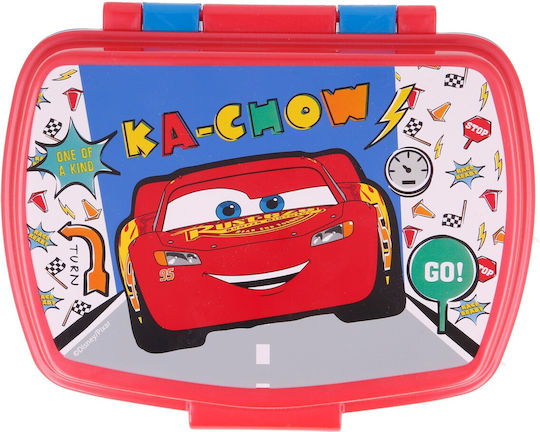 Disney Lets Race Plastik Kinder Lebensmittelbehälter Disney Autos Blau 17 x 14cm