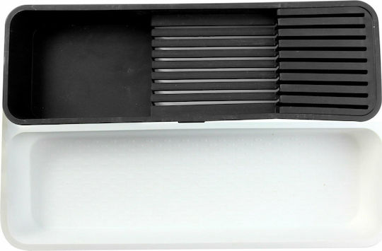 Viosarp Besteckeinsätze für Schubladen Kunststoff 40x26cm Weiße
