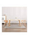 Dining Room Artificial Leather Armchair Coffee / Cream 49x51.5x71.5cm 2pcs