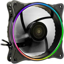 Inter-Tech FX-908B Ventilator Carcasă 120mm cu Iluminare RGB și Conexiune 3-Pin 1buc