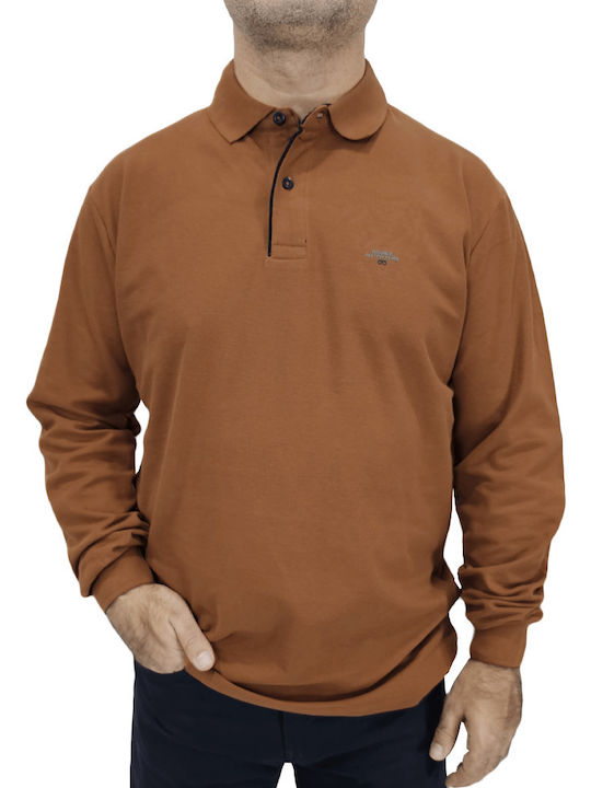 Double Tricou Polo Culoare Cupru