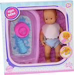 Falca Dolls Baby Doll Set Mon Bebe Bath pentru 3+ Ani 35 cm.