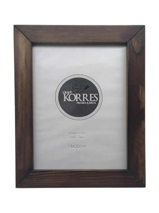 Korres Craft Рамка За Снимки Дървена Walnut Кафява