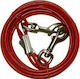 Pet Camelot Hundeleine/Führleine Outdoor Anbindekabel 6m 5mm in Rot Farbe