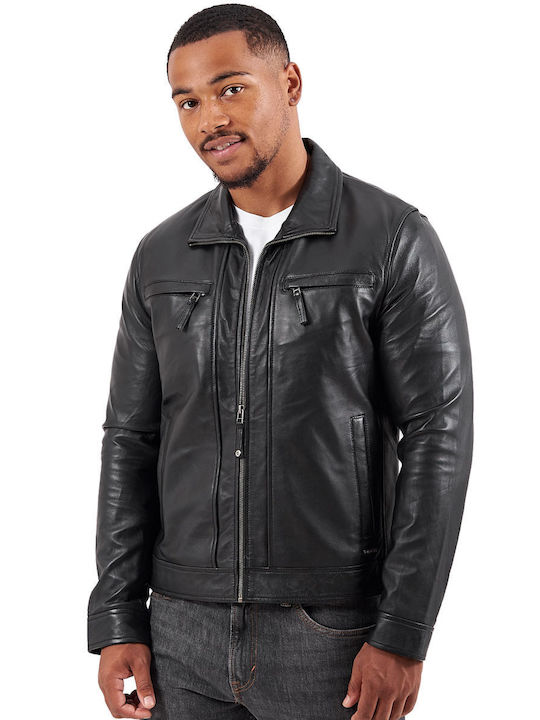 PAPA SHEEP BLACK - AUTHENTIC MEN'S BLACK LEATHER JACKET