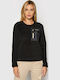 West Bend Winter Women's Fleece Blouse Long Sleeve Black