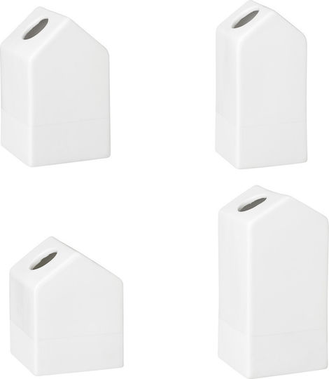 Raeder Διακοσμητικό Βάζο Porzellan White 5.5x8.5cm 4Stück