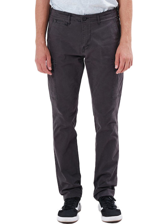 Basehit Trousers Cargo Elastic in Regular Fit Gray