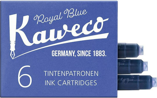 Kaweco 6 Replacement Inks for Fountain Pen Royal Blue 1ml
