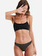 Bamboo Damen Zeichenfolge 2Pack Black/Beige