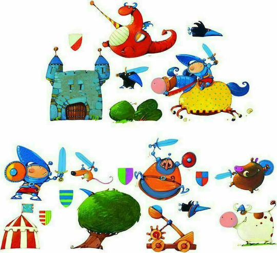 Djeco Kids Wall Sticker Knights