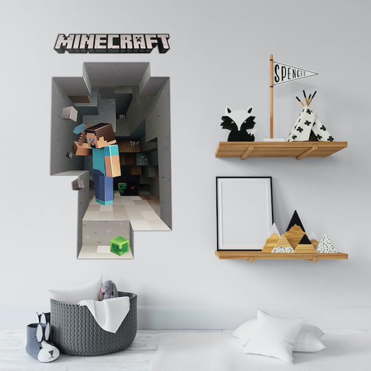 Kids 3D Wall Sticker Minecraft