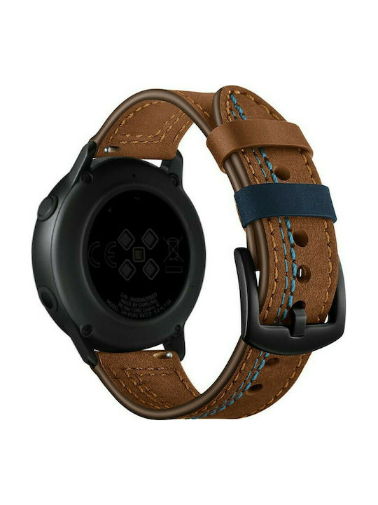 Zigzag Λουράκι Δερμάτινο Καφέ (Huawei Watch GT / GT2 (46mm))