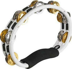 Meinl White Plastic Hand Tambourine with Double Row Jingles