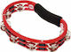 Meinl Red Plastic Hand Tambourine with Double Row Jingles