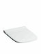Geberit Plastic Soft Close Toilet Slim Seat White Smyle Square 45cm