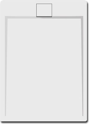 Karag Rectangular Acrylic Shower White Roccia 140x70x2.3cm