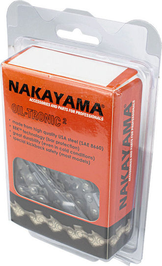 Nakayama Pc3521 Chainsaw Chain with Pitch 1/4", Gauge .050"-1.3mm & Number of Guides 60E