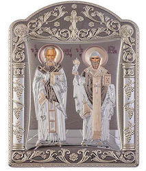 Slevori Saint Spyridon Silver 8x8cm