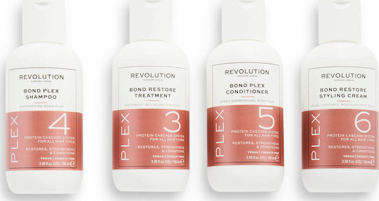 Revolution Beauty Bond Plex Restore Kit Σετ Θεραπείας Μαλλιών με Σαμπουάν, Conditioner & Κρέμα Φορμαρίσματος