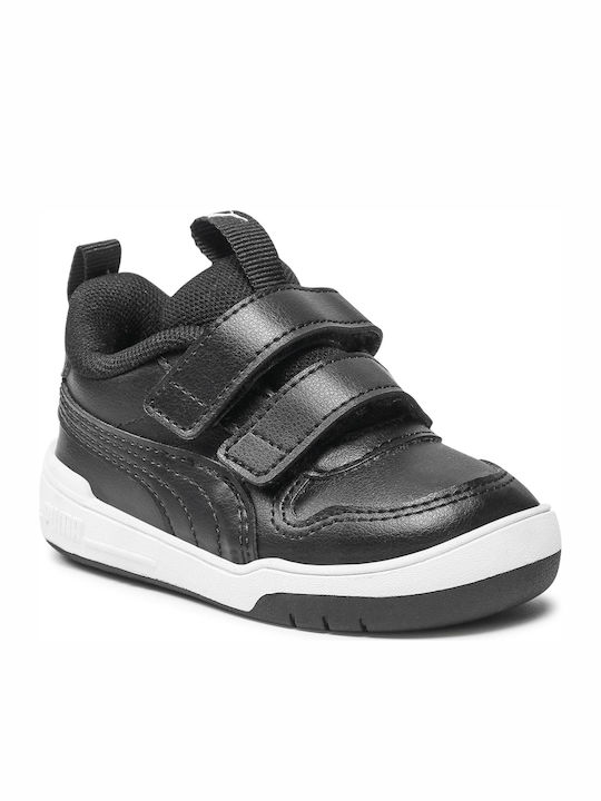 Puma Παιδικό Sneaker Multiflex με Σκρατς Μαύρο