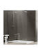 Karag Walkin 1 Duschwand für Dusche 90x200cm Klarglas Cromo