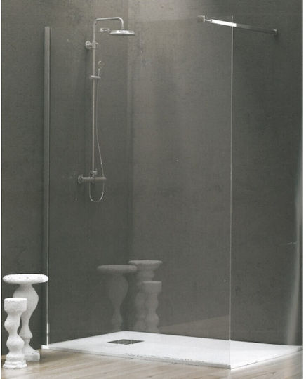 Karag Walkin 1 Duschwand für Dusche 90x200cm Klarglas Cromo Karag Walkin 1 Duschwand für Dusche 90x200cm Klarglas Cromo