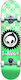 Blind Checkered Reaper Yth FP SFT Complete Shortboard 7.375" Green