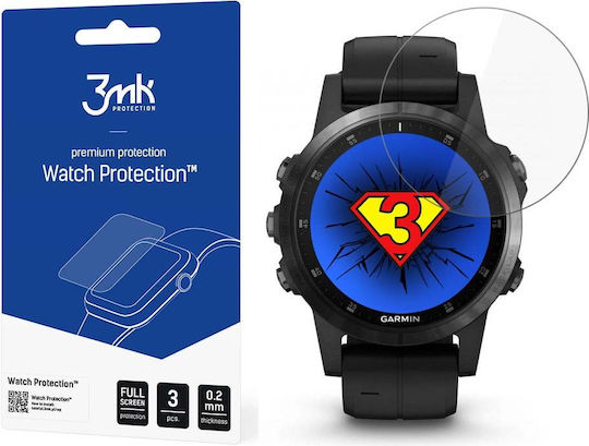 3MK FlexibleGlass Tempered Glass for the Garmin Fenix 5/5 Plus 3pcs
