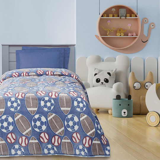 Das Home Blanket Fleece 4773 Glowing Blue 160x220cm