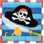 Party Napkins Pirate Party Napkins 25x25cm 16 Pieces. Blue 25x25cm. 16pcs 509877