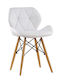 Margo Dining Room Artificial Leather Chair White 47x53x72cm 10.0066