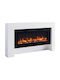 Richen Iraklis Boden Elektrischer Kamin 2000W 141x88cm Weiß