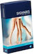Sigvaris Cotton Short Socks Calf High Graduated Compression Open 22-32 mmHg Beige
