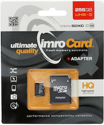 IMRO microSDXC 256GB Class 10 UHS-III με αντάπτορα