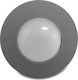 Arapidis Round Plastic Recessed Spot with Socket E27 Gray 12x12cm.