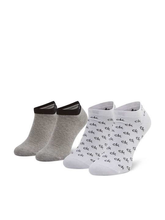 Calvin Klein Κάλτσες Λευκό / Γκρι 2Pack
