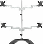 StarTech Stand Desk Mounted for 4 Monitors up to 32" with Arm (S7730430)