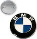 Car Brand Logo Bonnet BMW Series 5 BMW Original Look Blue-White Logo 7.3mm