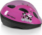 Byox Y03 Παιδικό Κράνος για Ποδήλατο Πόλης Ροζ με Ενσωματωμένο Φωτάκι LED