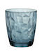 Bormioli Rocco Diamond Pahar Apă din Sticlă Ocean Blue 390ml 1buc
