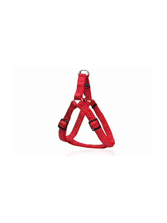 Pet Interest Dog Harness Motivo Dots Red Small 15mm x 35-55cm 3221-S